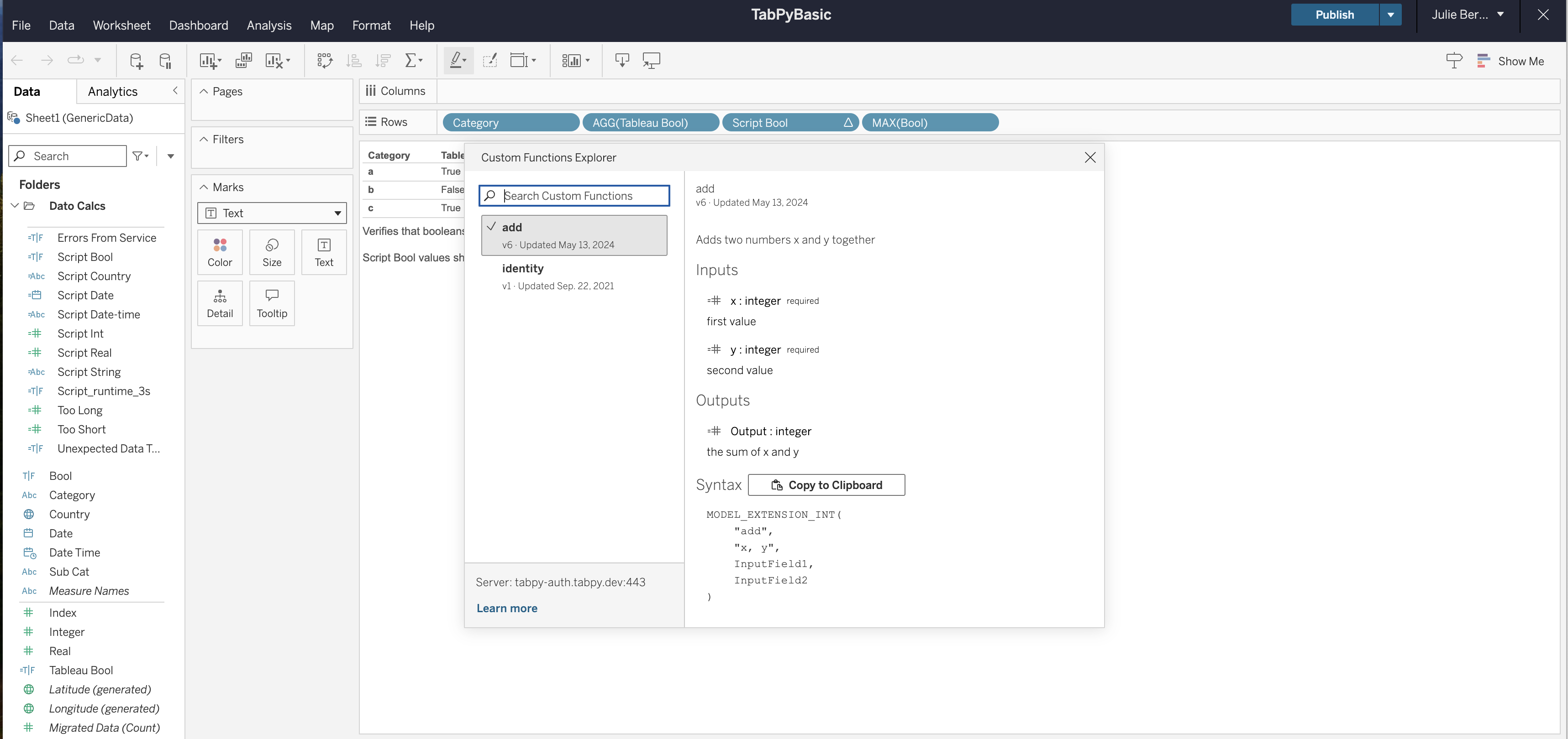 Custom Functions Explorer product screenshot